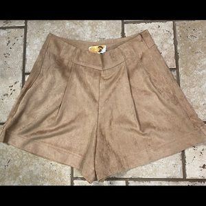 NWT- Dressy soft shorts- Camel- Purchased at a boutique- never worn- Size S